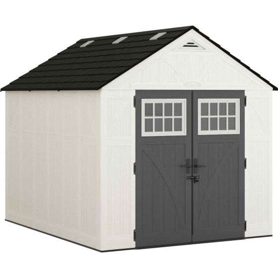 Resin Outdoor Storage Shed With Floor 8x10