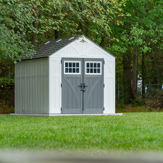 Resin Outdoor Storage Shed With Floor 8x10