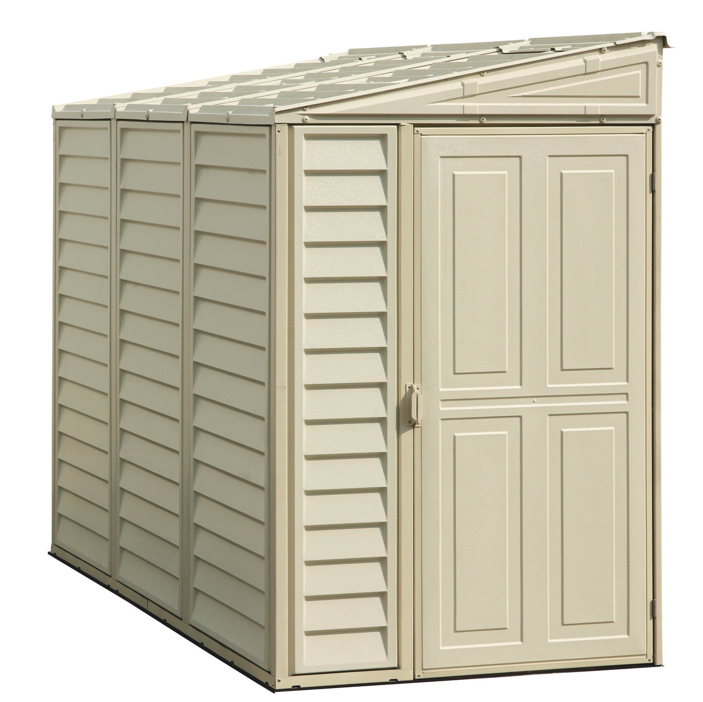 Vinyl Lean To Storage Shed 4x8 Off White