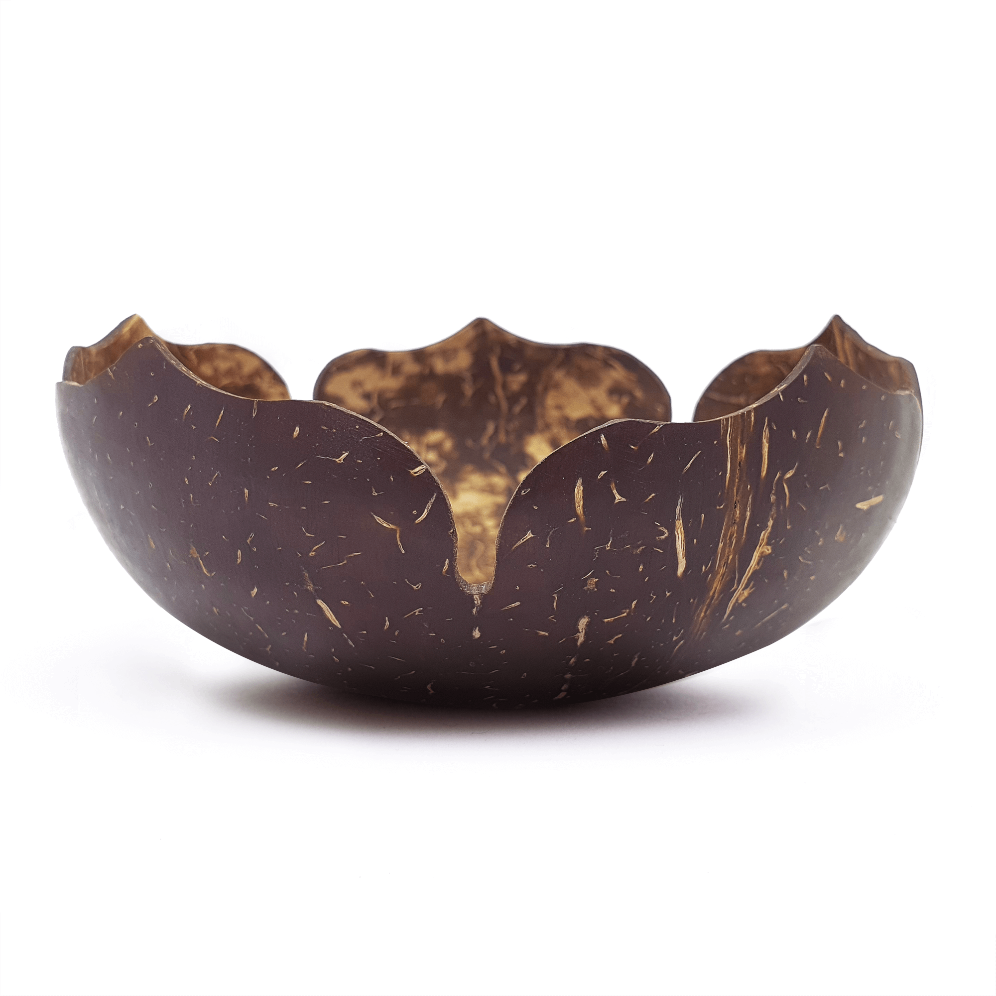 Handcrafted Flower Coconut Shell Bowl