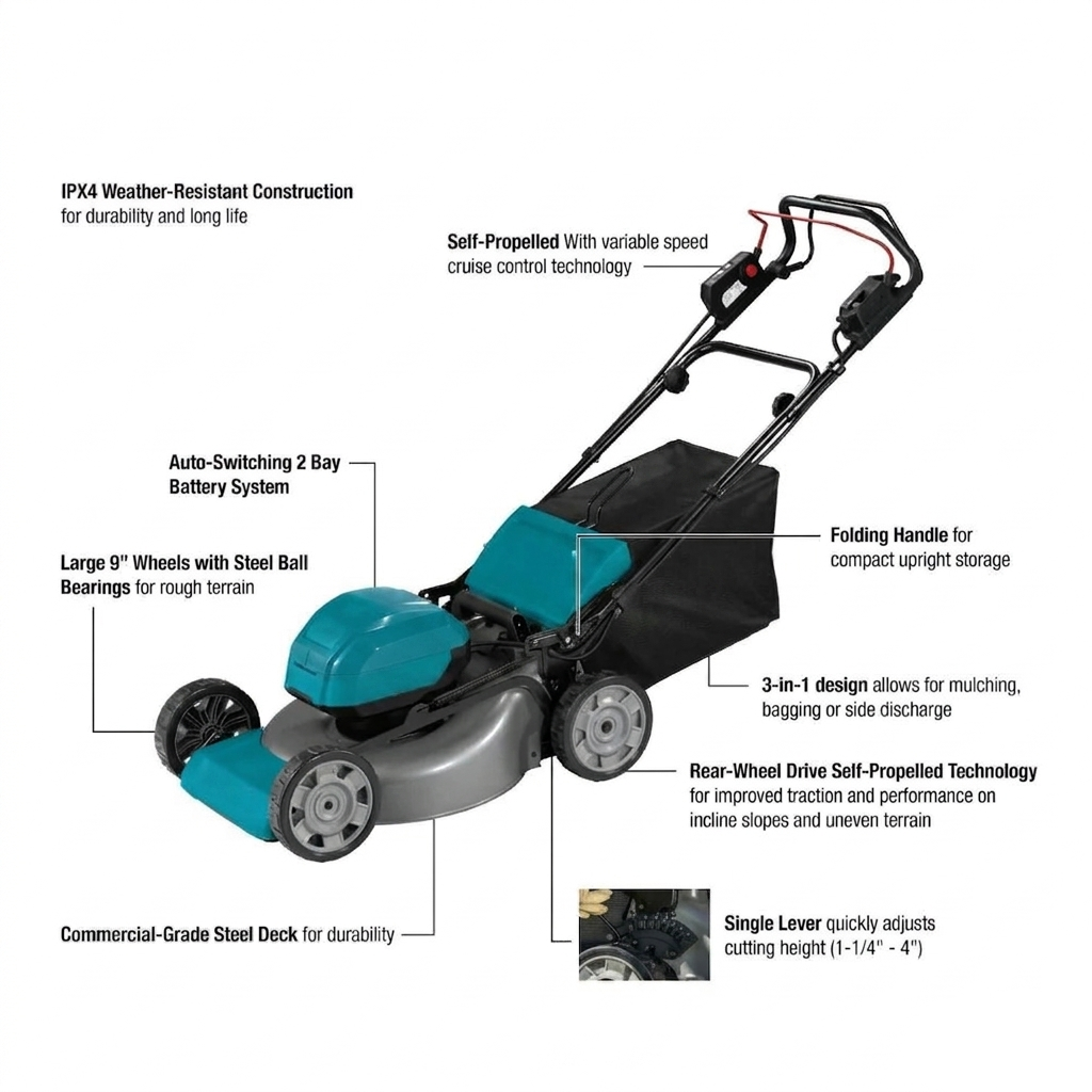 Commercial Self Propelled Lawn Mower