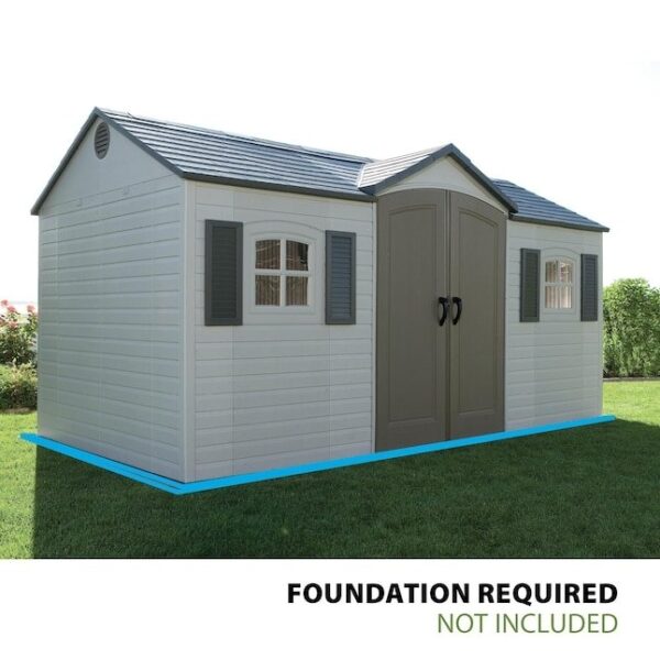 Outdoor Garden Storage Shed Heavy Duty 15x8