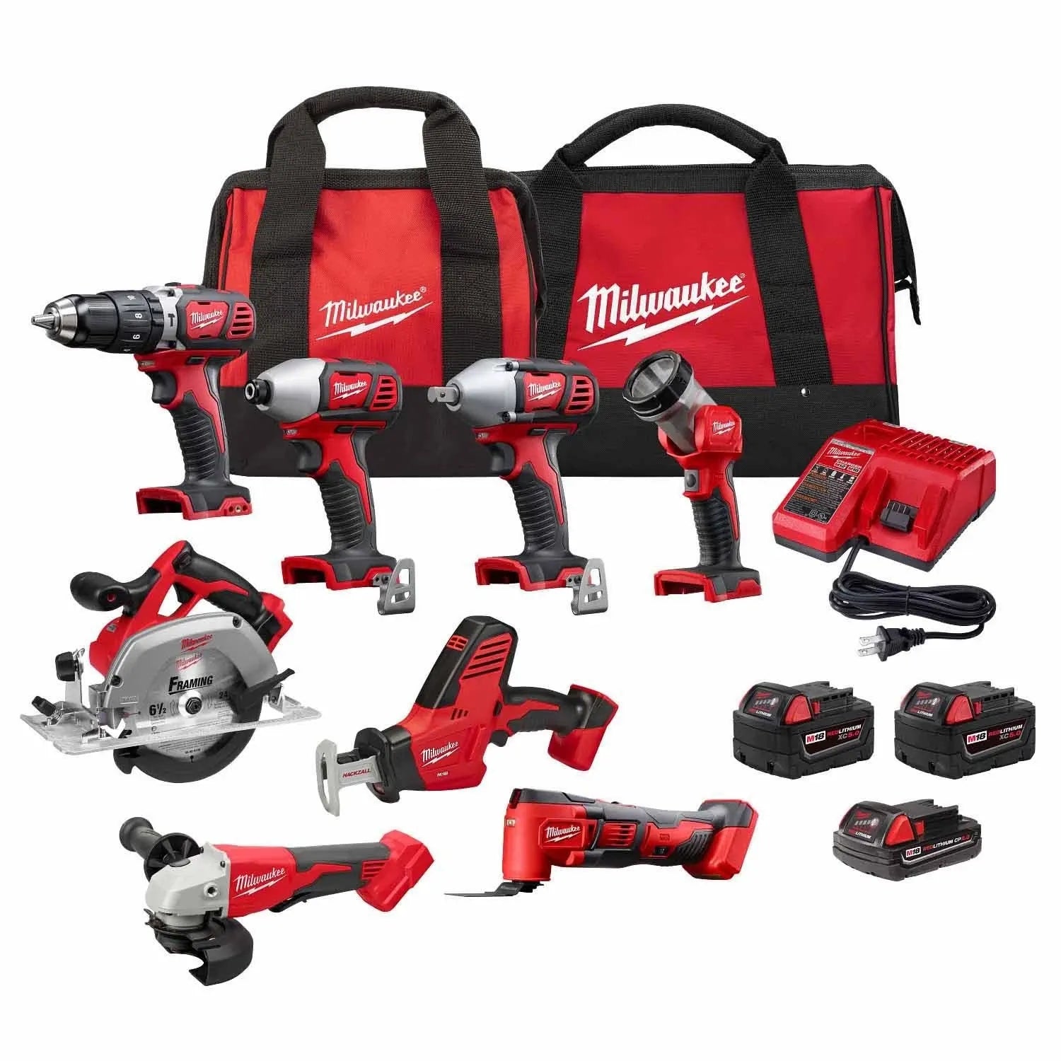 Milwaukee M18 18V Cordless 8 Tool Combo Kit