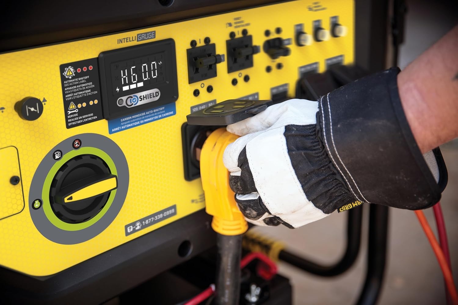 Electric Start Backup Generator Black