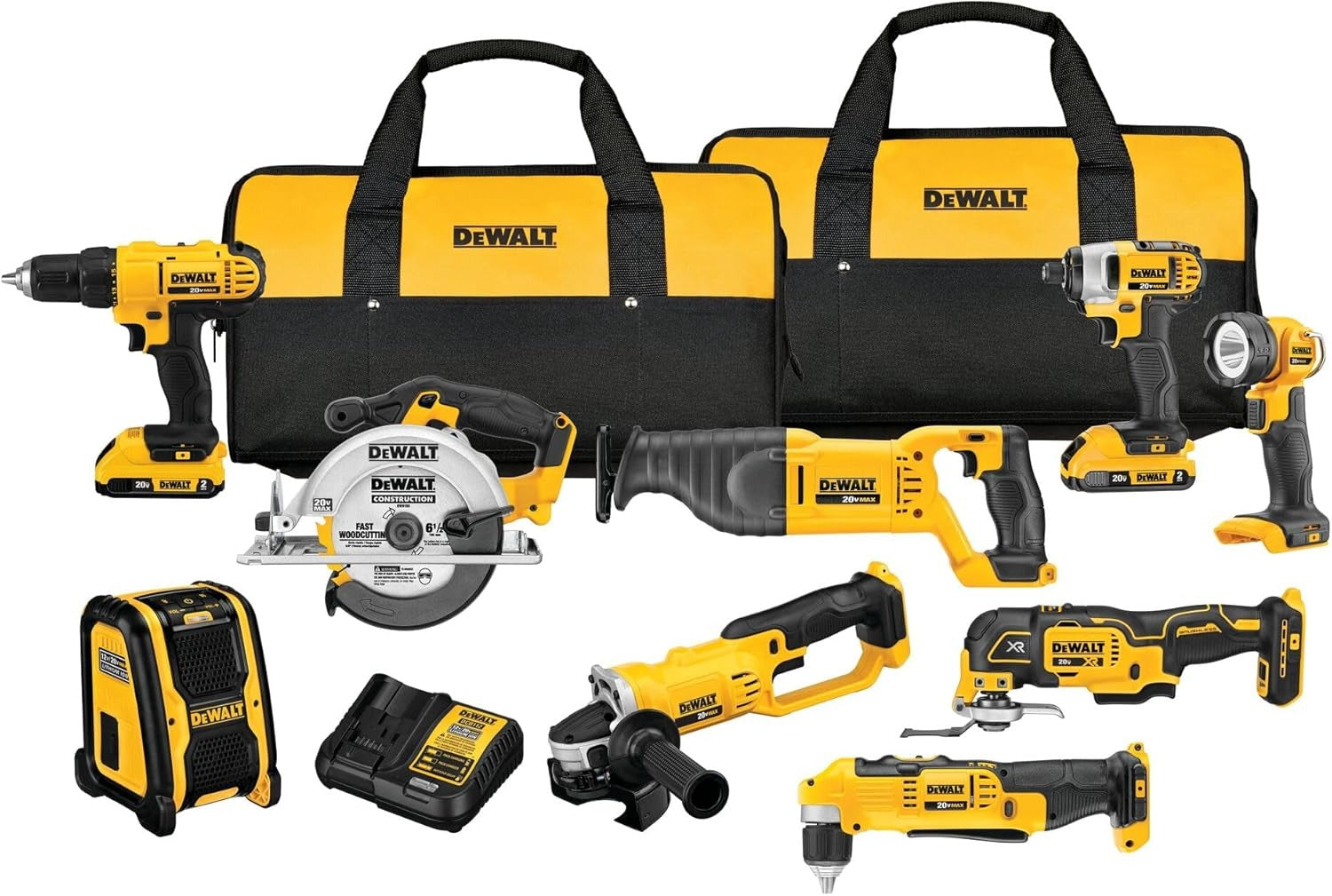 DEWALT DCK940D2 20V MAX 9 Tool Combo Kit