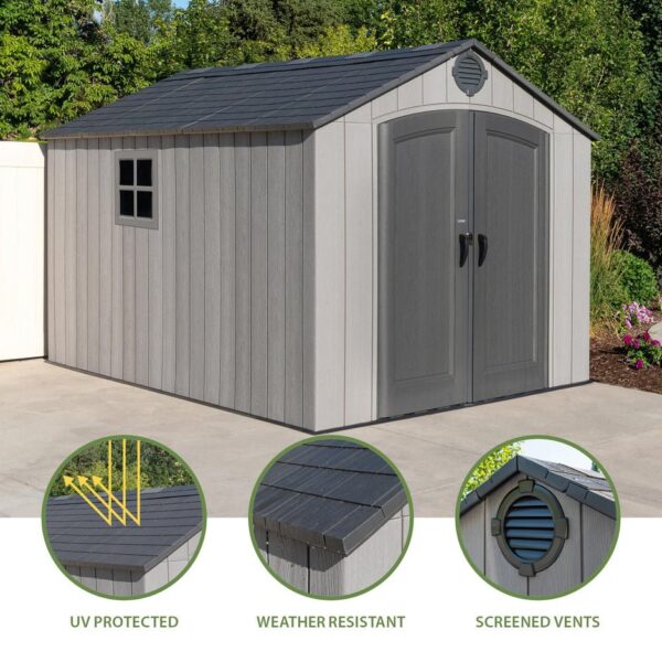 Outdoor Storage Shed Heavy Duty 8x12.5