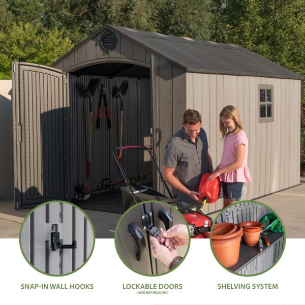 Outdoor Storage Shed Heavy Duty 8x12.5