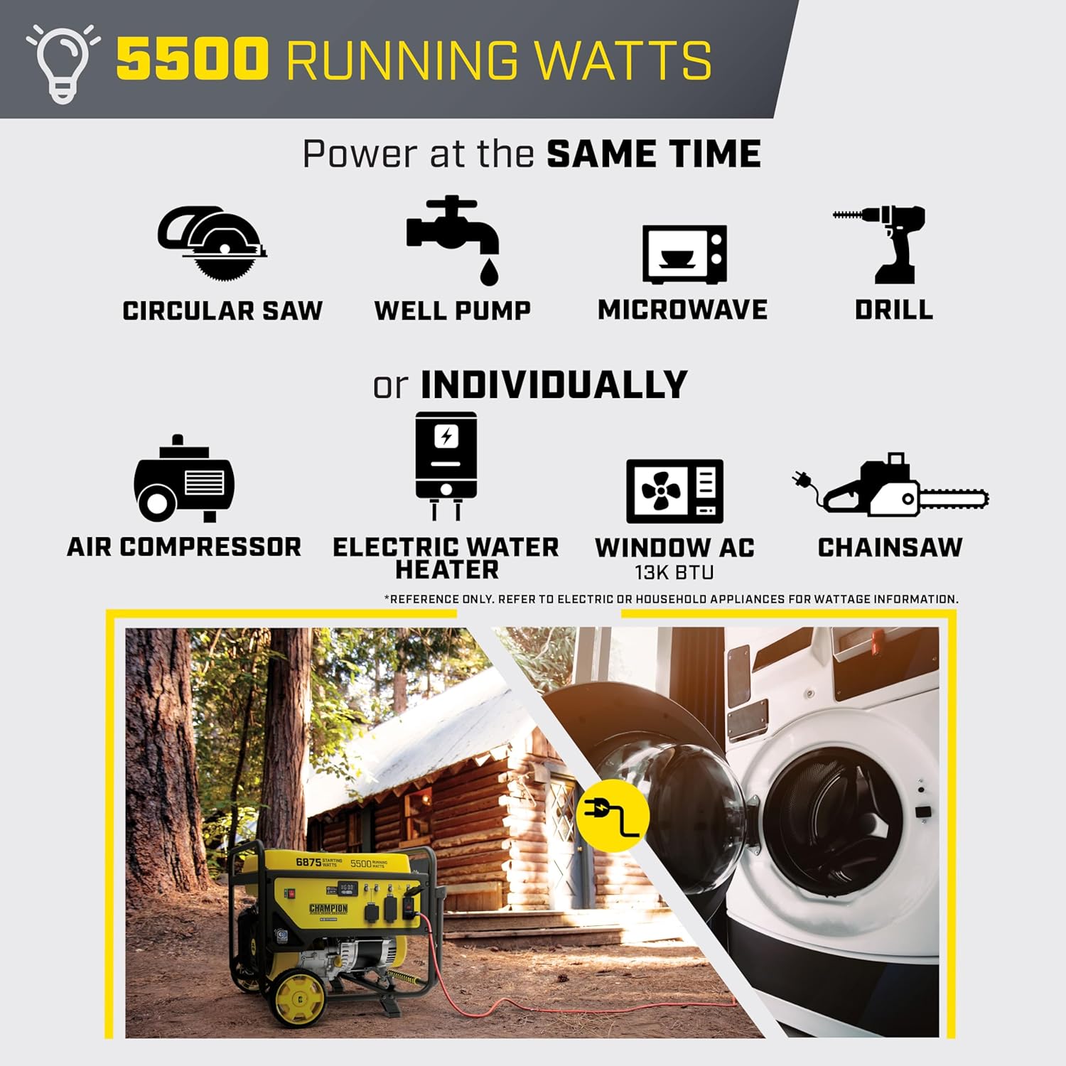 Portable 6875W Gas Generator