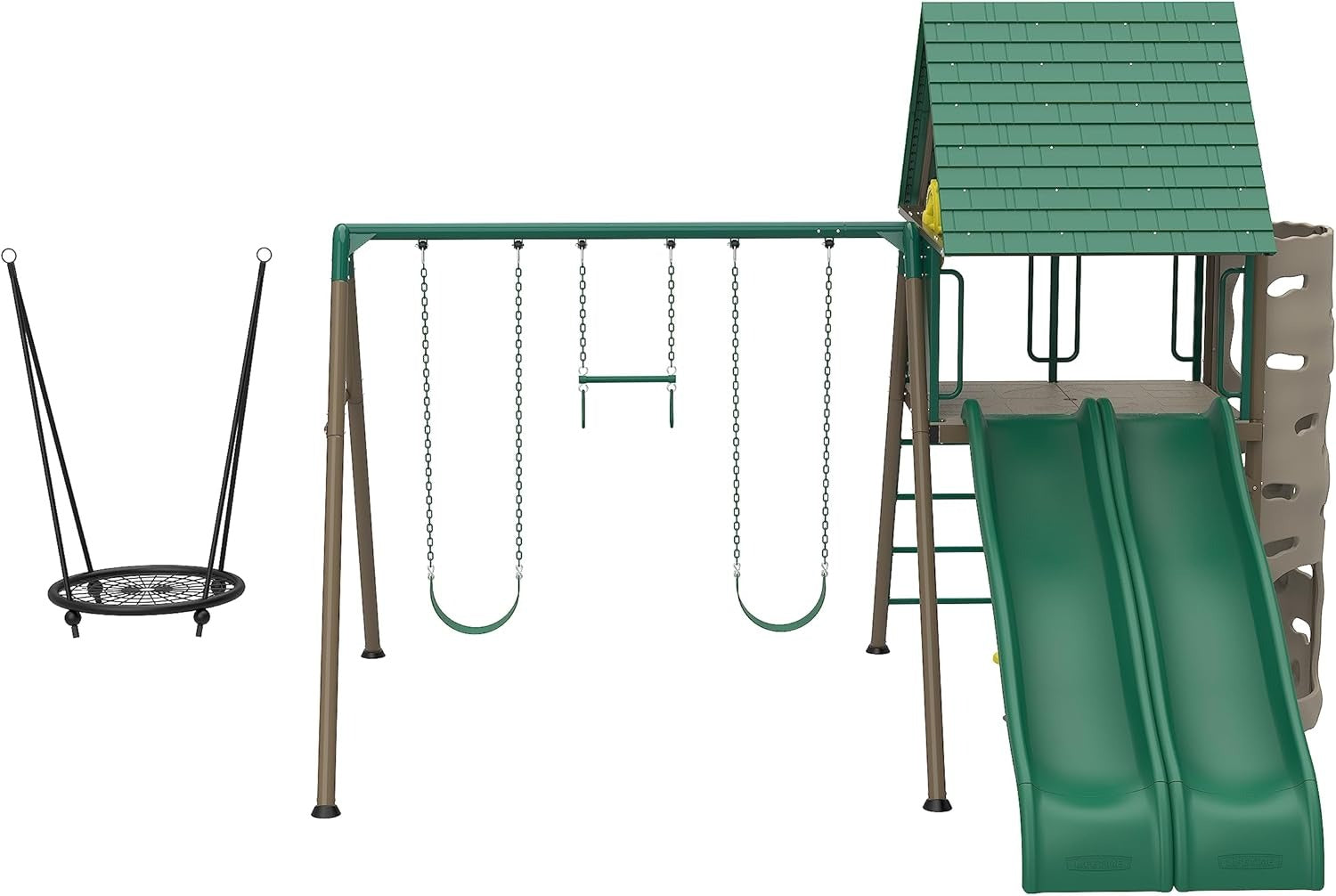 Big Stuff Two-Slide Swing Set