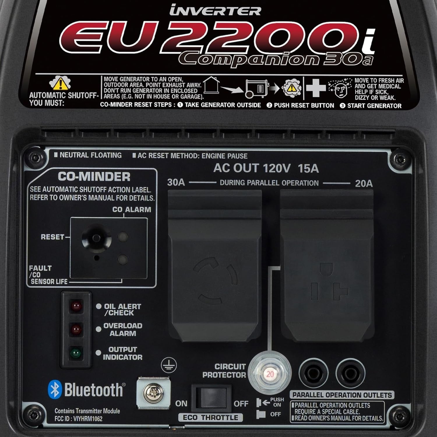 EU2200ITAN Quiet RV Generator
