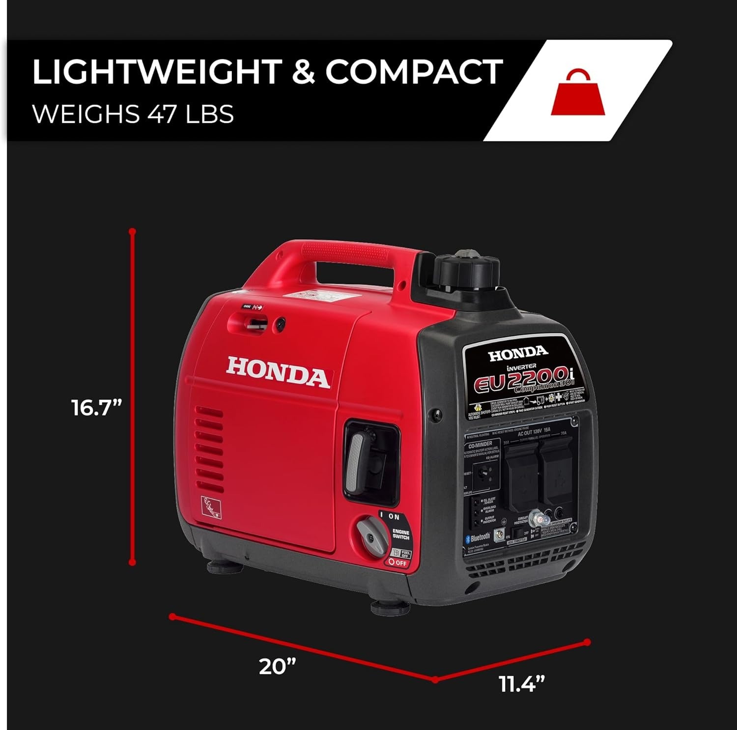 EU2200ITAN Quiet RV Generator