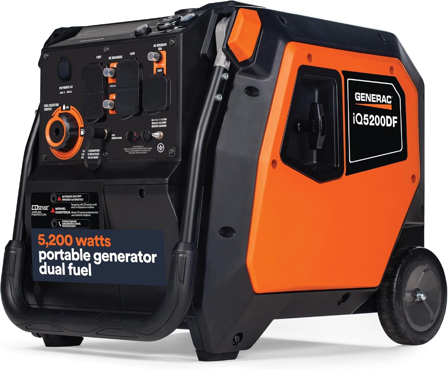 Dual Fuel Quiet Inverter Generator
