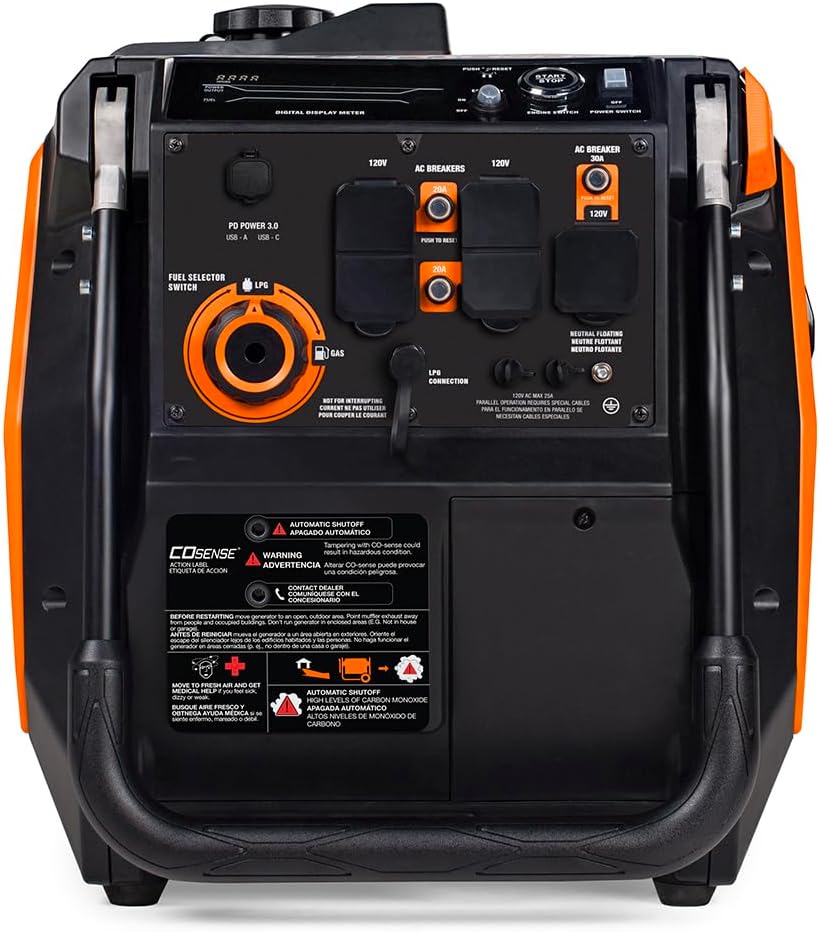 Dual Fuel Quiet Inverter Generator
