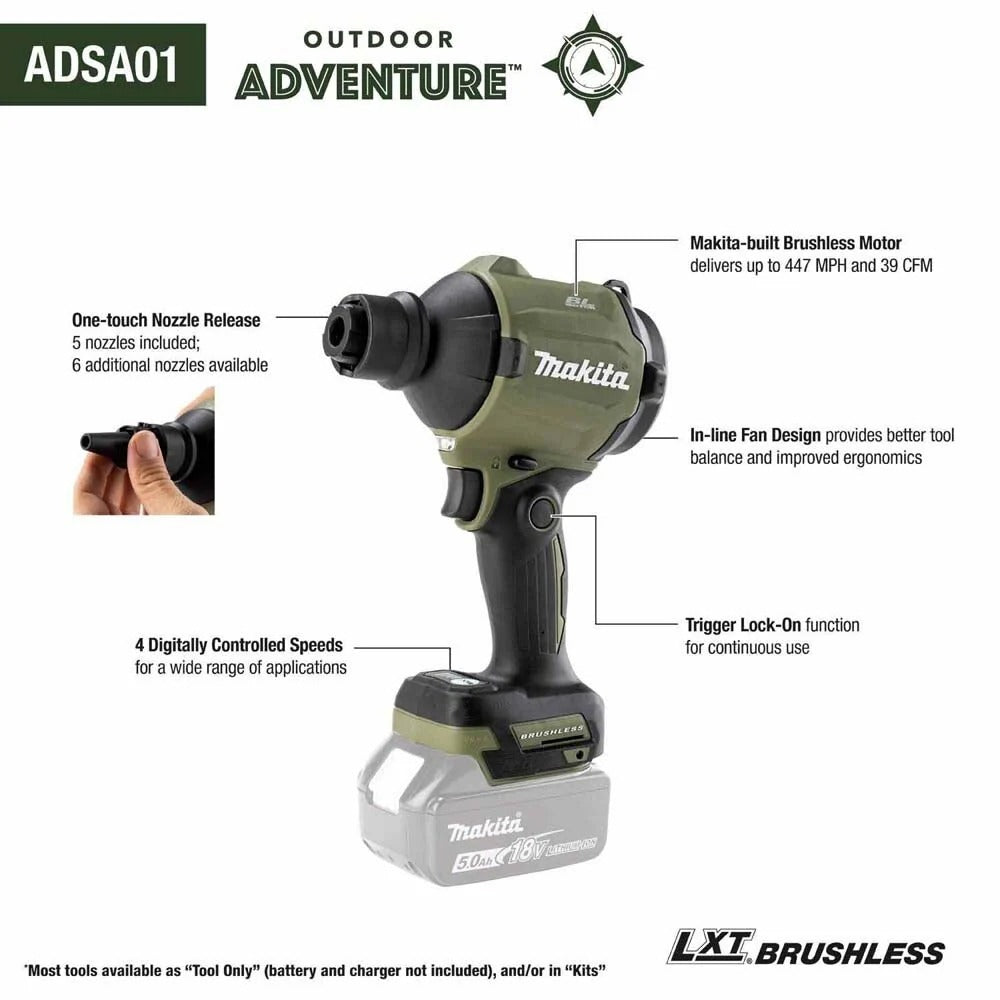 Makita ADSA01Z 18V Brushless High Speed Blower