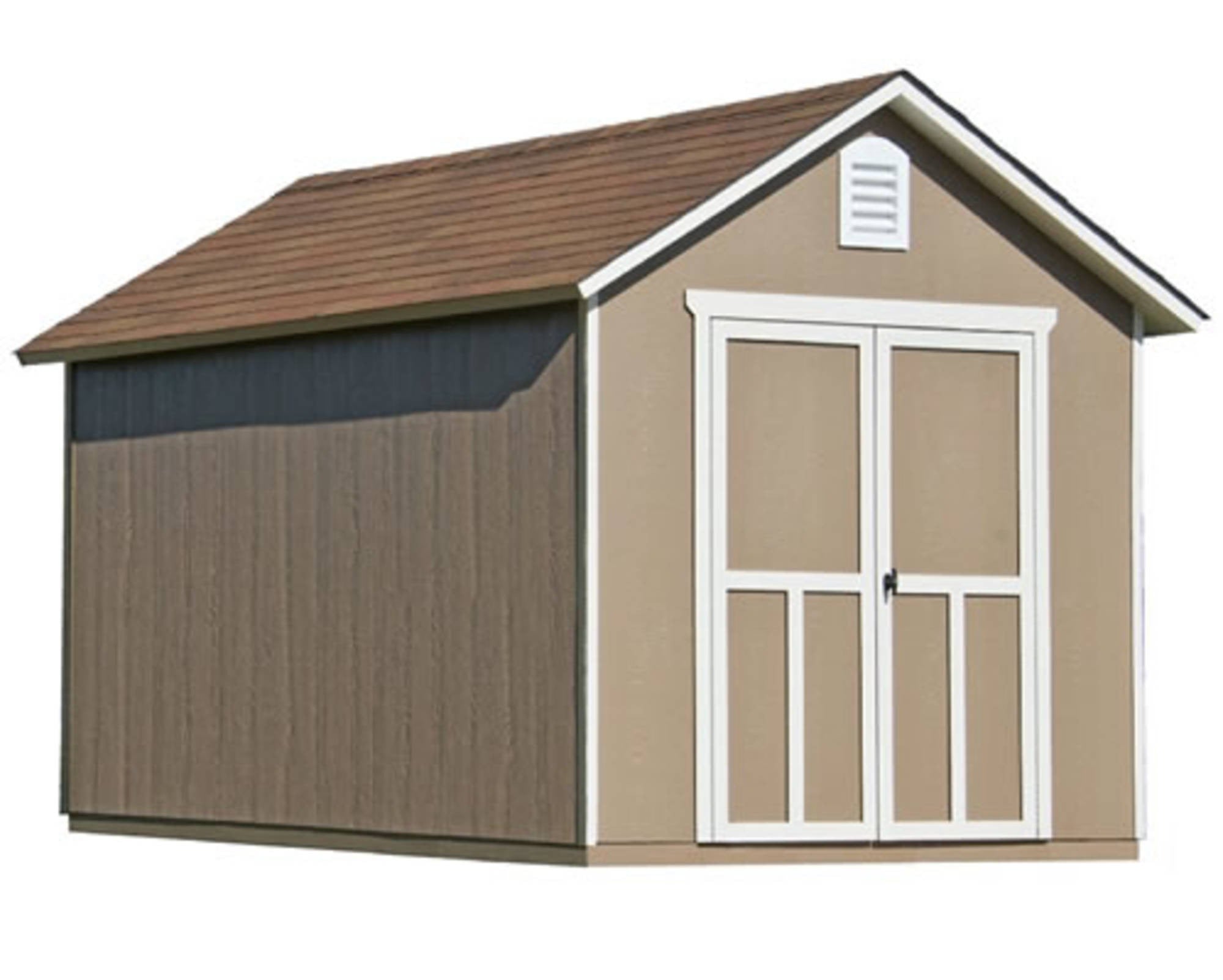 Wood Storage Shed Gable Roof 8x10 Outdoor Kit
