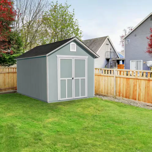 Wood Storage Shed Gable Roof 8x10 Outdoor Kit