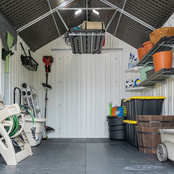 Resin Outdoor Storage Shed With Floor 8x10