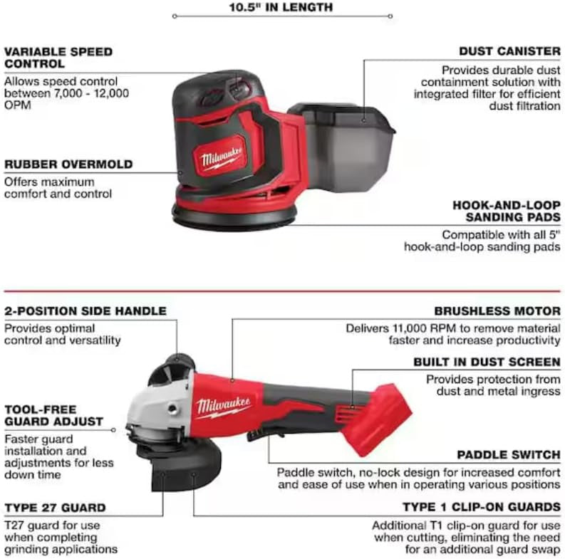 Milwaukee M18 18V Cordless 8 Tool Combo Kit