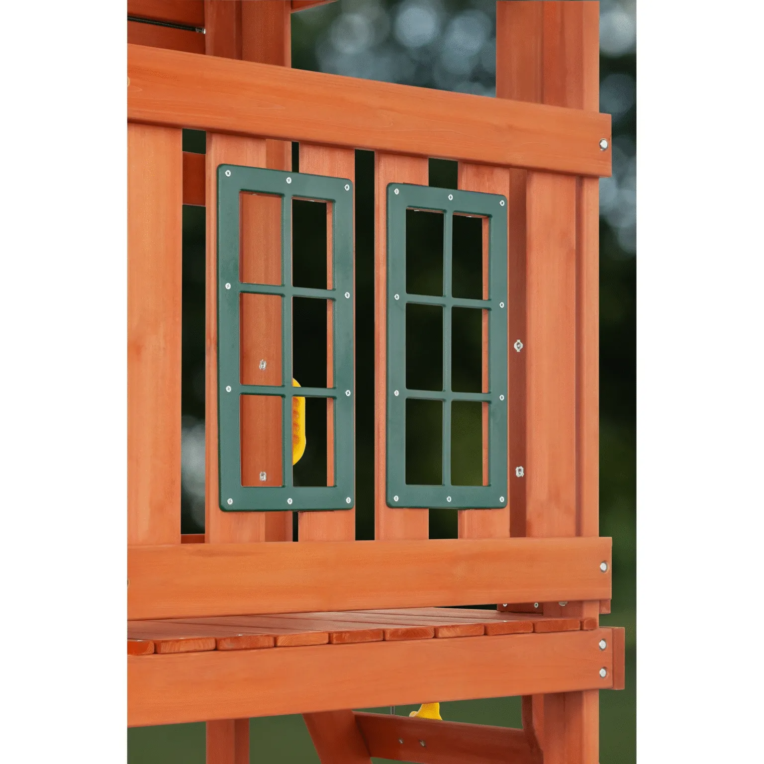 Cedar Wooden Swing Set Cottage Style With Slide