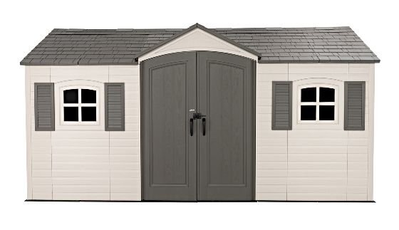 Outdoor Storage Shed Heavy Duty 15x8 Plastic Kit with Floor