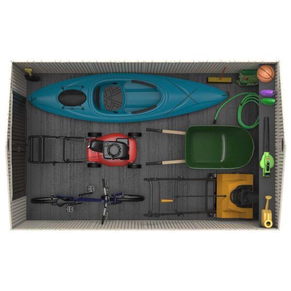 Outdoor Storage Shed Heavy Duty 8x12.5
