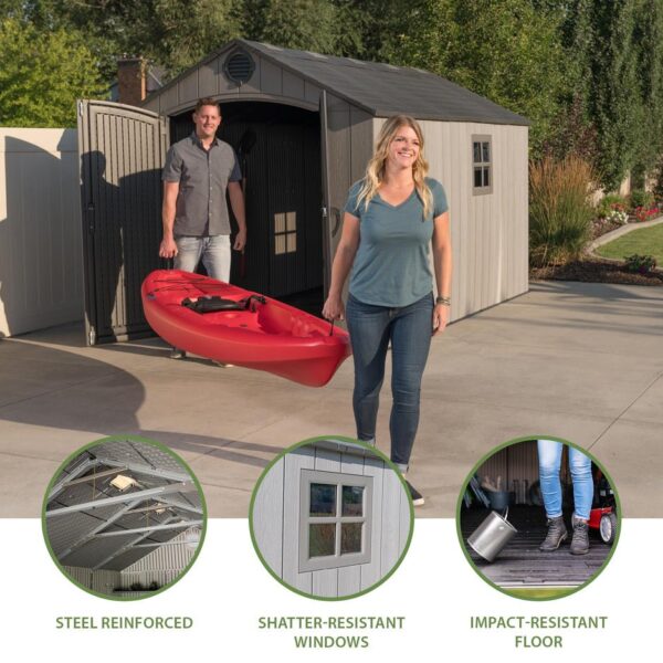 Outdoor Storage Shed Heavy Duty 8x12.5