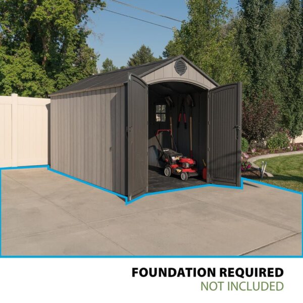 Outdoor Storage Shed Heavy Duty 8x12.5
