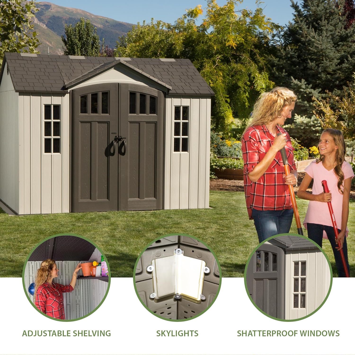 Outdoor Storage Shed Heavy Duty 10x8
