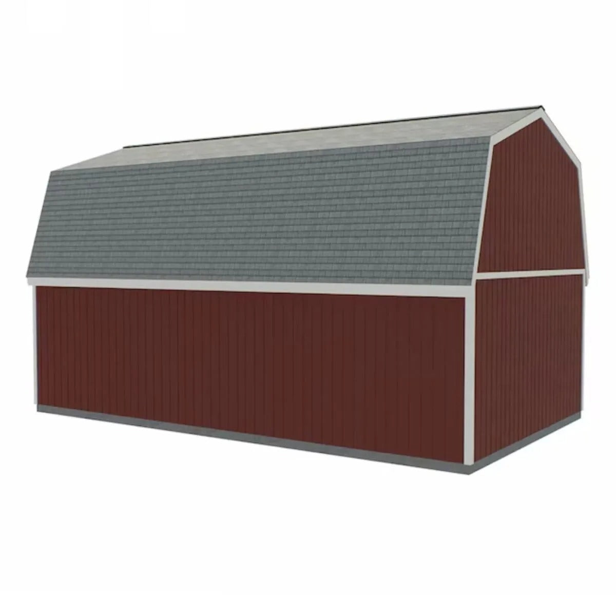 2 Story Wood Storage Shed Kit 16x32 Gambrel