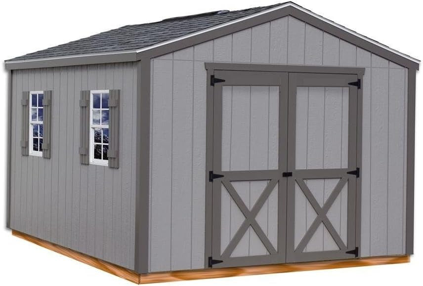 Wood Storage Shed Kit Cottage Style 10x12 With Floor