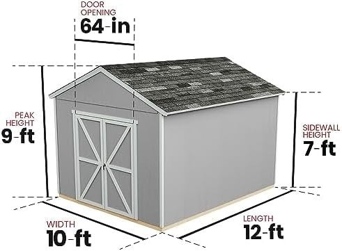 Wood Storage Shed DIY 10x12 Without Floor