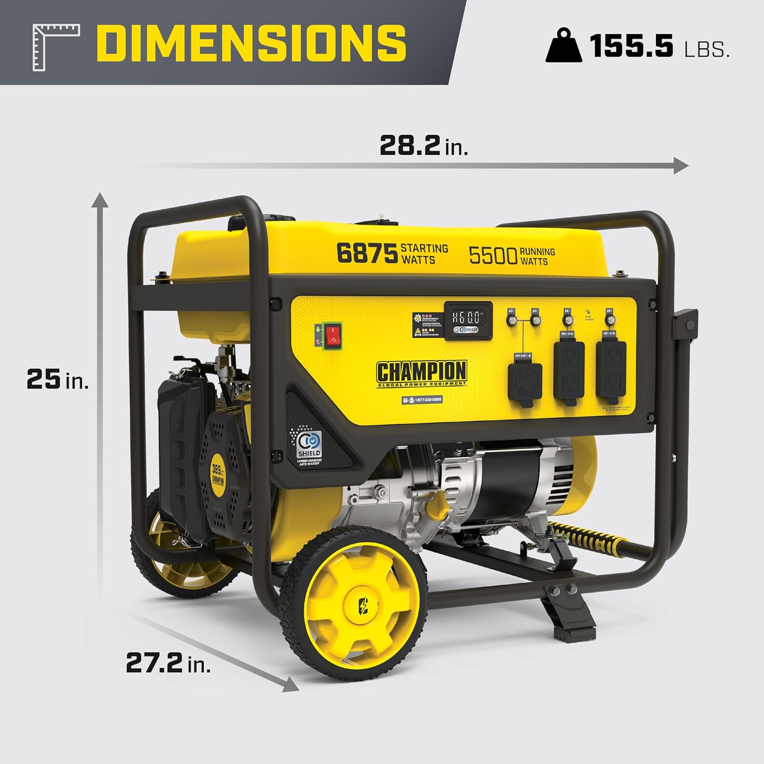 Portable 6875W Gas Generator