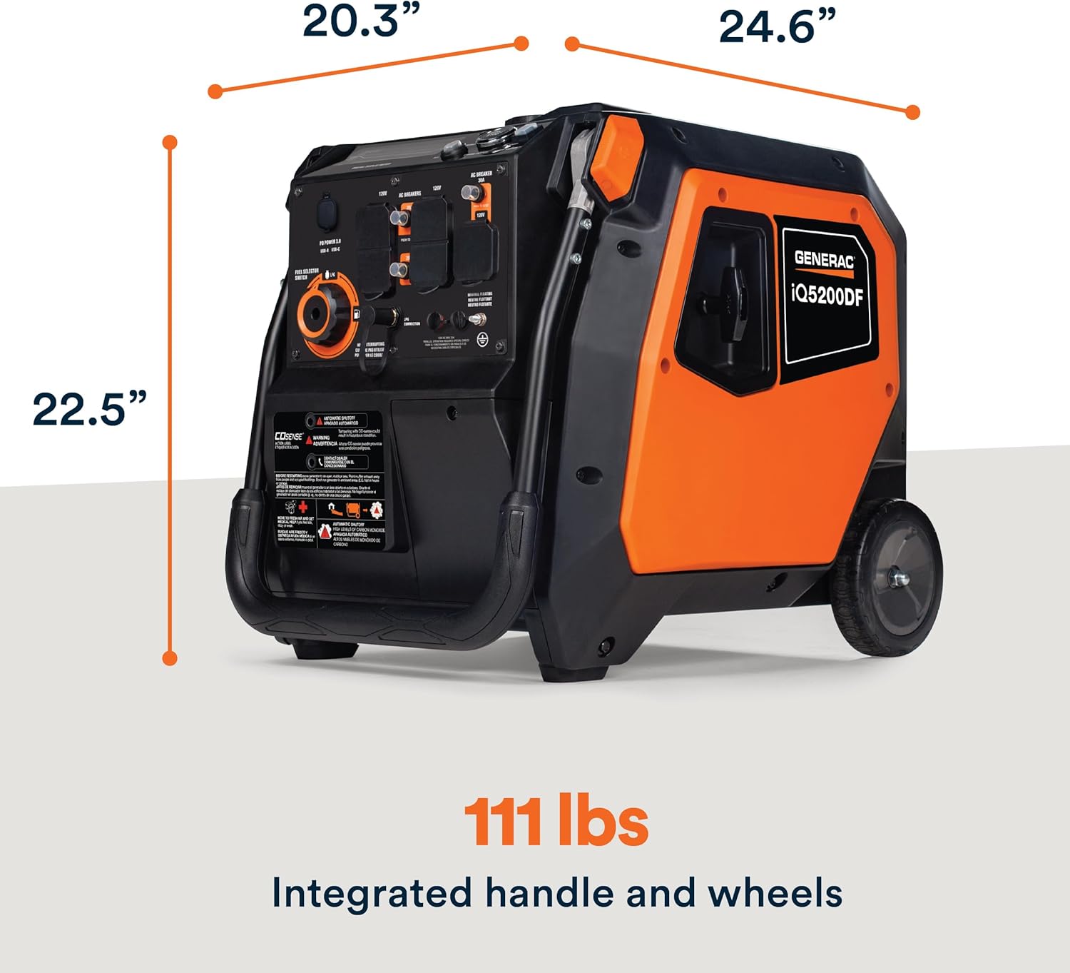 Dual Fuel Quiet Inverter Generator