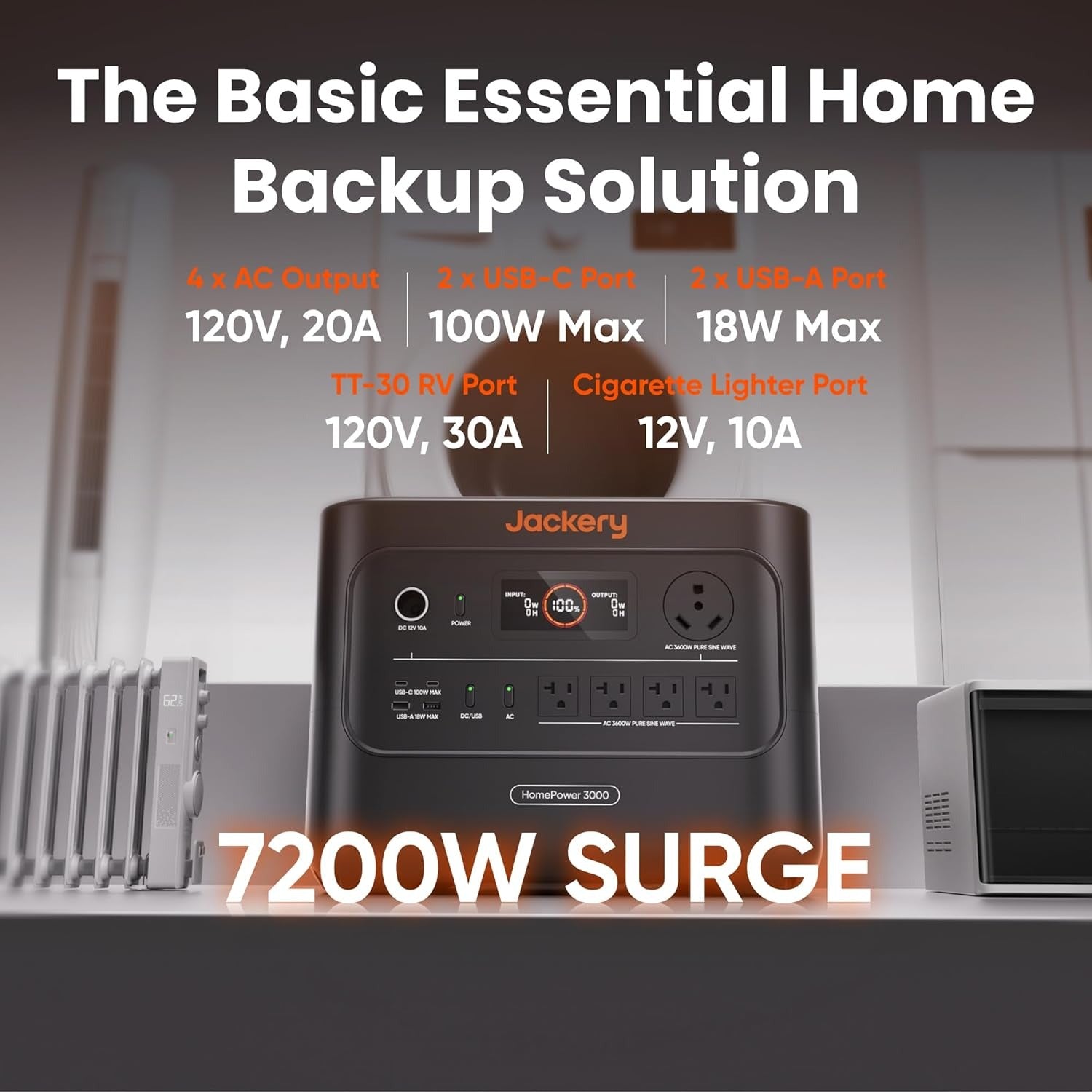 HomePower 3000 Portable Power Station 3072Wh