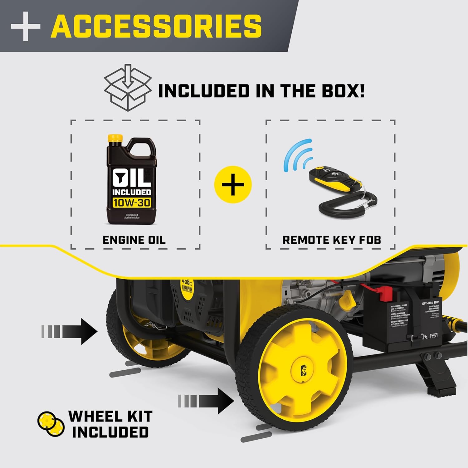 Portable 10000W Remote Start Generator